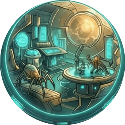 La planète Monère, cités technologiques et laboratoires